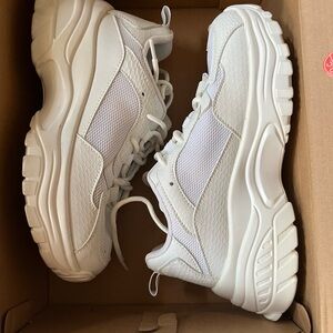 Fashion Nova White Chunky Athletic Sneakers